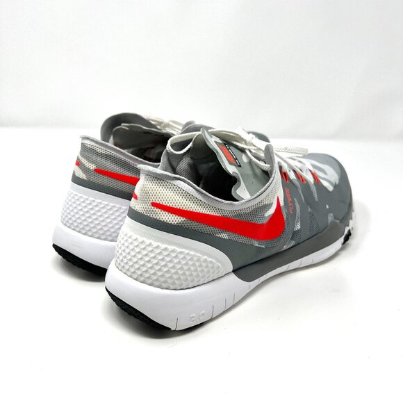 Nike Men's Free Trainer 3.0 Size 9.5 Flywire Red Grey Lace Up Running Sport Flex - Picture 12 of 16